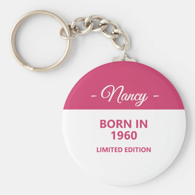 Chaveiro Nascer em 1960 Vivivendo Aniversário (Frente)