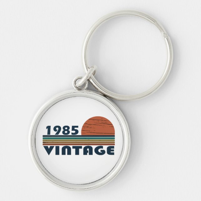 Chaveiro nascer em 1985 presente de aniversário de 40 anos  (Frente)