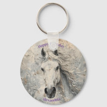 Nascimento do Cavalo Dourado Branco Personalizado