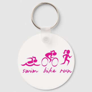 Chaveiro Natação Bike Run Tri Girl