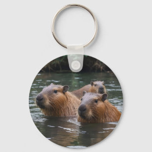 Chaveiro Natação dos Capybaras no Rio,
