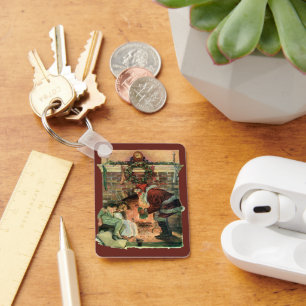 Chaveiro Natais vintages, Crianças do Pai Natal Vitoriano