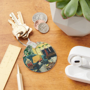 Chaveiro natais vintages de animais de estimação na sala 