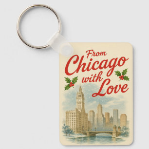 Chaveiro Natais vintages - De Chicago Com Amor
