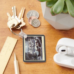 Chaveiro Natais vintages Dormem, Central Park, no inverno