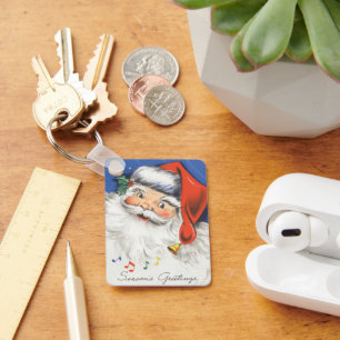 Chaveiro Natais vintages, Jolly Papai Noel com Música