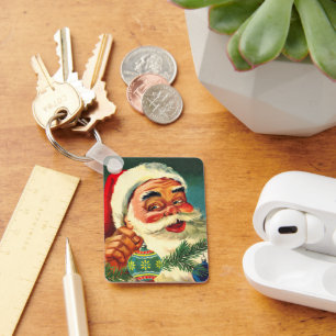 Chaveiro Natais vintages, Jolly Retro 50 Papai Noel