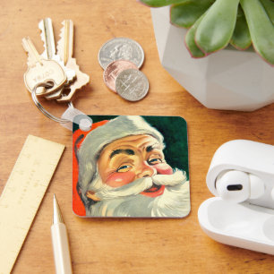 Chaveiro Natais vintages, Jolly Retro 50 Papai Noel