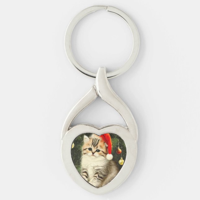 Chaveiro Natais vintages Kitten (Frente)