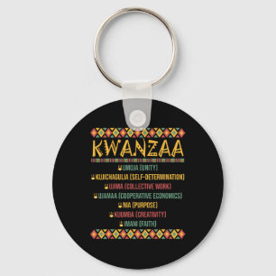 Chaveiro Natal Africano Feliz Kwanzaa 7 Seven P