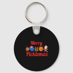 Chaveiro Natal alegre das mulheres em picklemas, divertido