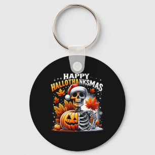 Chaveiro Natal Alegre de Halloween Vintage Feliz Hallothank