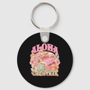 Chaveiro Natal Aloha Papai Noel Surfando Mele Havaiano