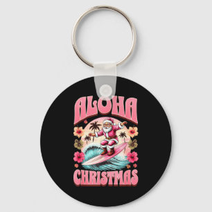 Chaveiro Natal Aloha Papai Noel Surfando Mele Havaiano