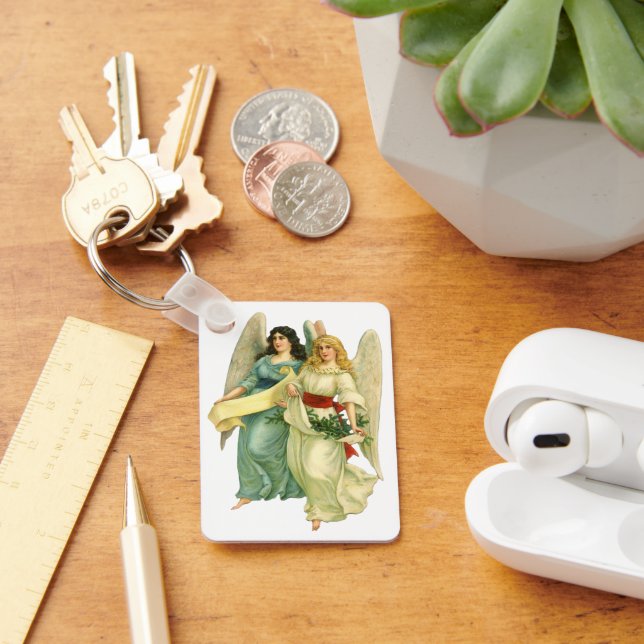 Chaveiro Natal Antigo, Anjos Vitorianos Angelicais (Mesa)