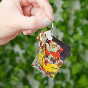 Chaveiro Natal Antigo, Papai Noel em uma Espaçonave