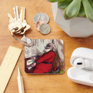 Chaveiro Natal Antigo, Papai Noel Thomas Nast ao Piano