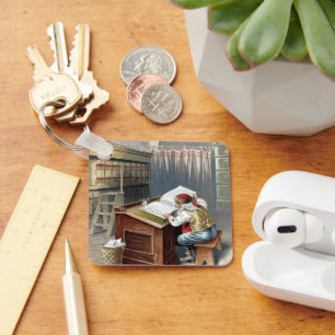 Chaveiro Natal Antigo, São Nicolau Mal ou Bem Comportado