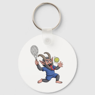 Chaveiro Natal Assustador Krampus Jogando Tênis