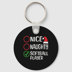 Chaveiro Natal bom jogador malvado de softball L