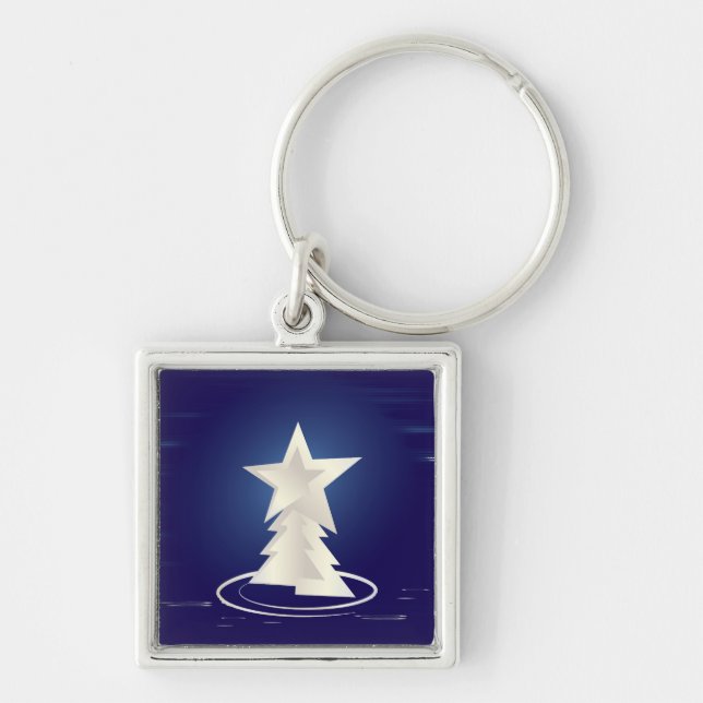 Chaveiro Natal branco (Frente)