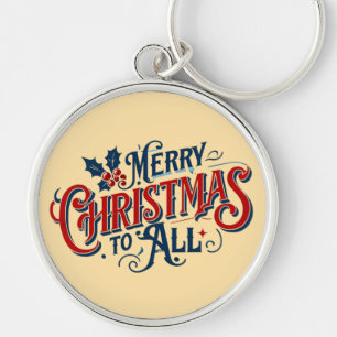 Chaveiro Natal clássico para todas as artes festivas