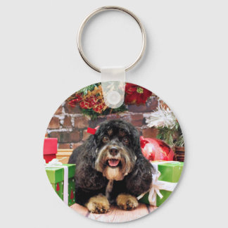 Chaveiro Natal - Cockapoo - Sadie