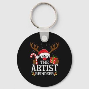 Chaveiro Natal Correspondência do Artista Família de Rena