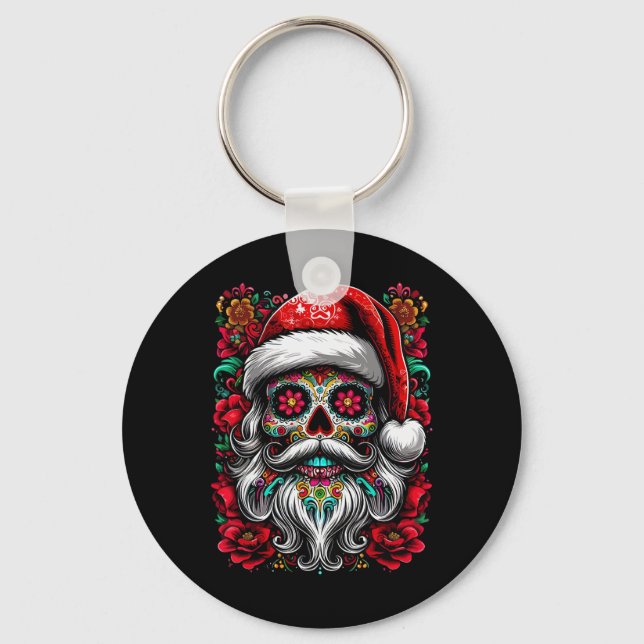 Chaveiro Natal da Caveira Santa do México (Frente)