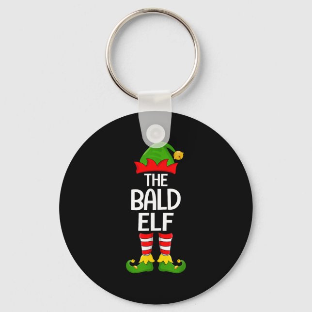 Chaveiro Natal da família Elf do Elf Bald (Frente)