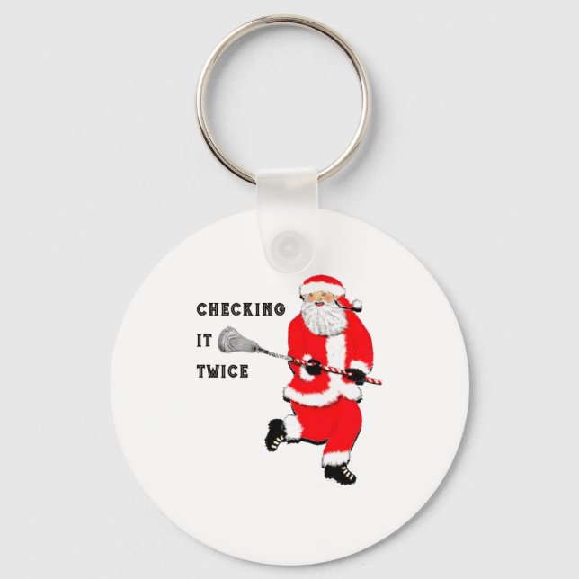Chaveiro Natal de Lacrosse  (Frente)