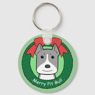 Chaveiro Natal de Pitbull