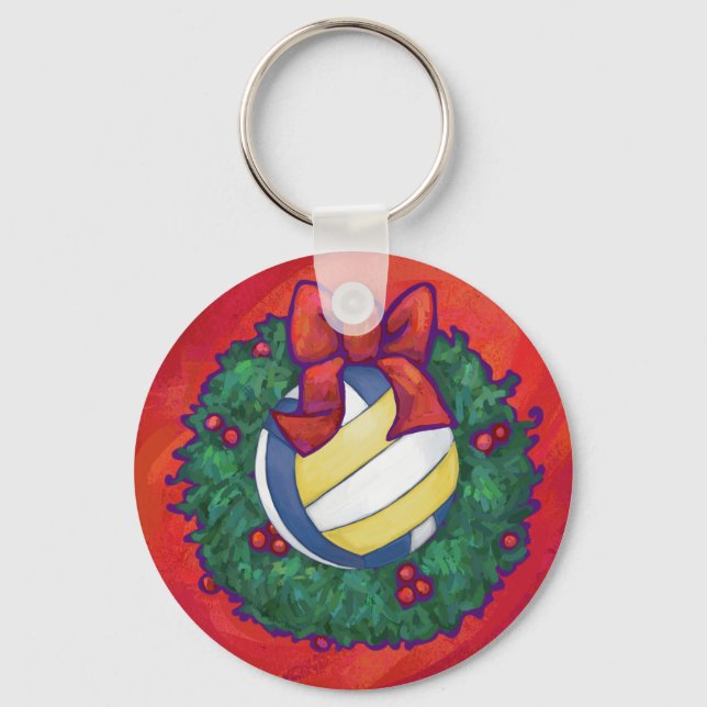 Chaveiro Natal de voleibol (Frente)