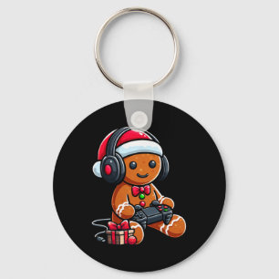 Chaveiro Natal Divertido Gamer Biscoito de Natal Jogos Home