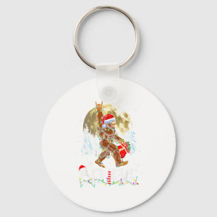 Chaveiro Natal Divertido Xmas Pé Grande Acredite Sasquatch 