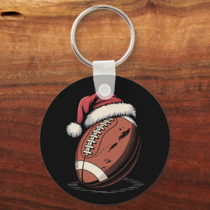 Chaveiro Natal do American Futebol Santa Hat Esportivo
