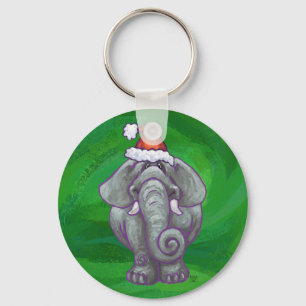 Chaveiro Natal Do Elefante Em Verde