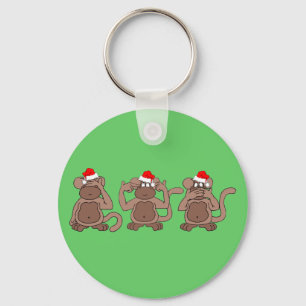 Chaveiro Natal do macaco