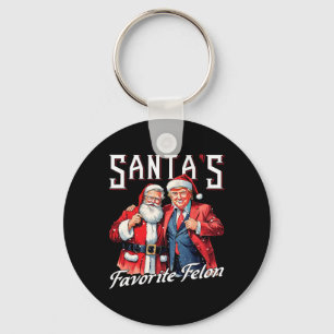 Chaveiro Natal do Trump Claus Felon Favorito do Papai Noel