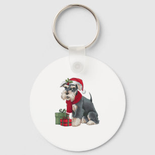 Chaveiro Natal dos Papais noeis de Natal Giant Schnauzer