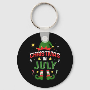 Chaveiro Natal Em Julho Elfo Engraçado Para O Natal De Verã