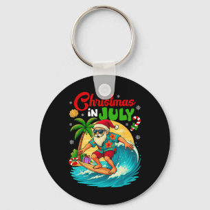 Chaveiro Natal Em Julho Havaí Papai Noel Surfando Verão Pra