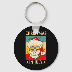 Chaveiro Natal Em Julho Óculos De Sol Vintage Santa Praia