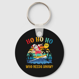 Chaveiro Natal Em Julho Papais noeis Divertidos Surfing Sum