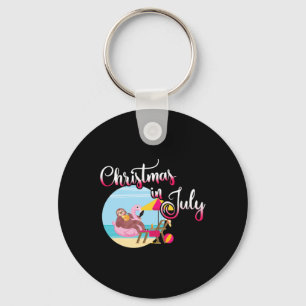 Chaveiro Natal Em Julho - Preguiça Preguiçosa Em Flutuador