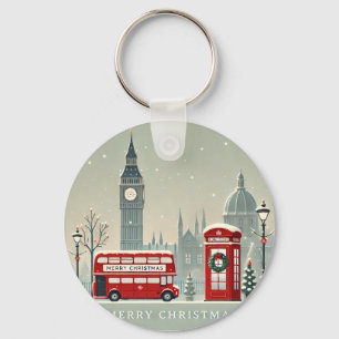 Chaveiro Natal em Londres Big Ben e Londres Festivo