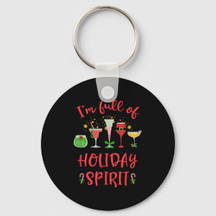 Chaveiro Natal engraçado Beber Estou Cheio De Espírito Nata