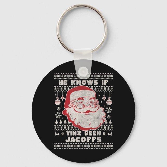 Chaveiro Natal engraçado de Pittsburgh (Frente)