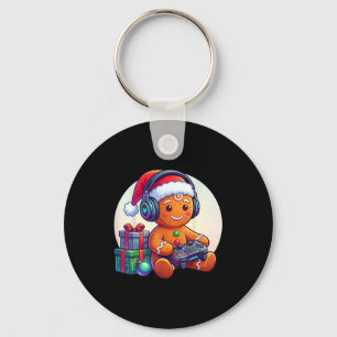 Chaveiro Natal engraçado Gamer Gingerbread Xmas Jogos Homen