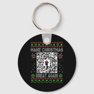 Chaveiro Natal Feio Divertido Qr Presidente Trump Dança Cód
